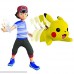 Pokemon 4.5 Inch Battle Feature Action Figure Features Ash and Launch into Action 2 inch Pikachu Original Version